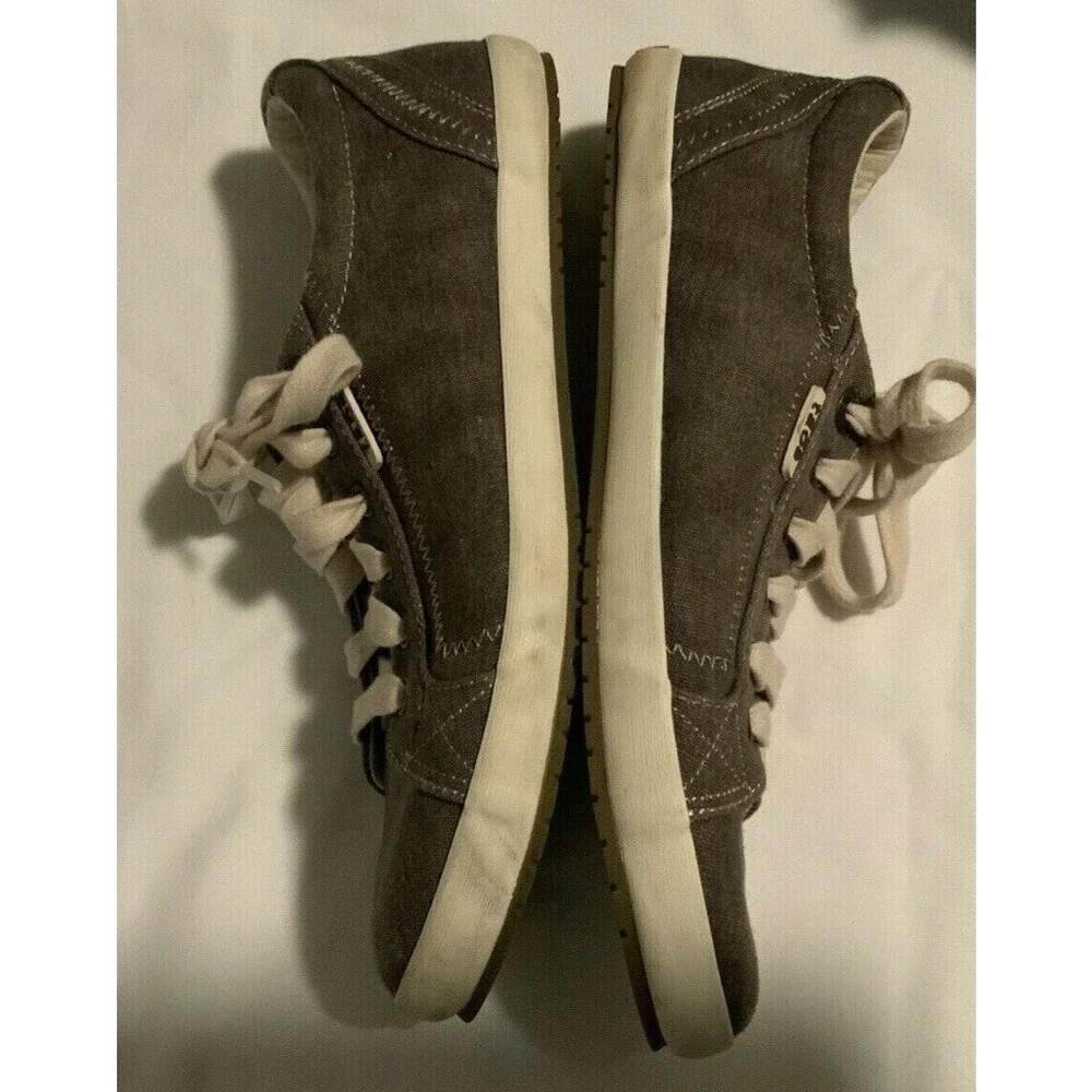 Taos Star Women's Canvas Sneakers Brown Cream Size 8.5 - Picture 2 of 6